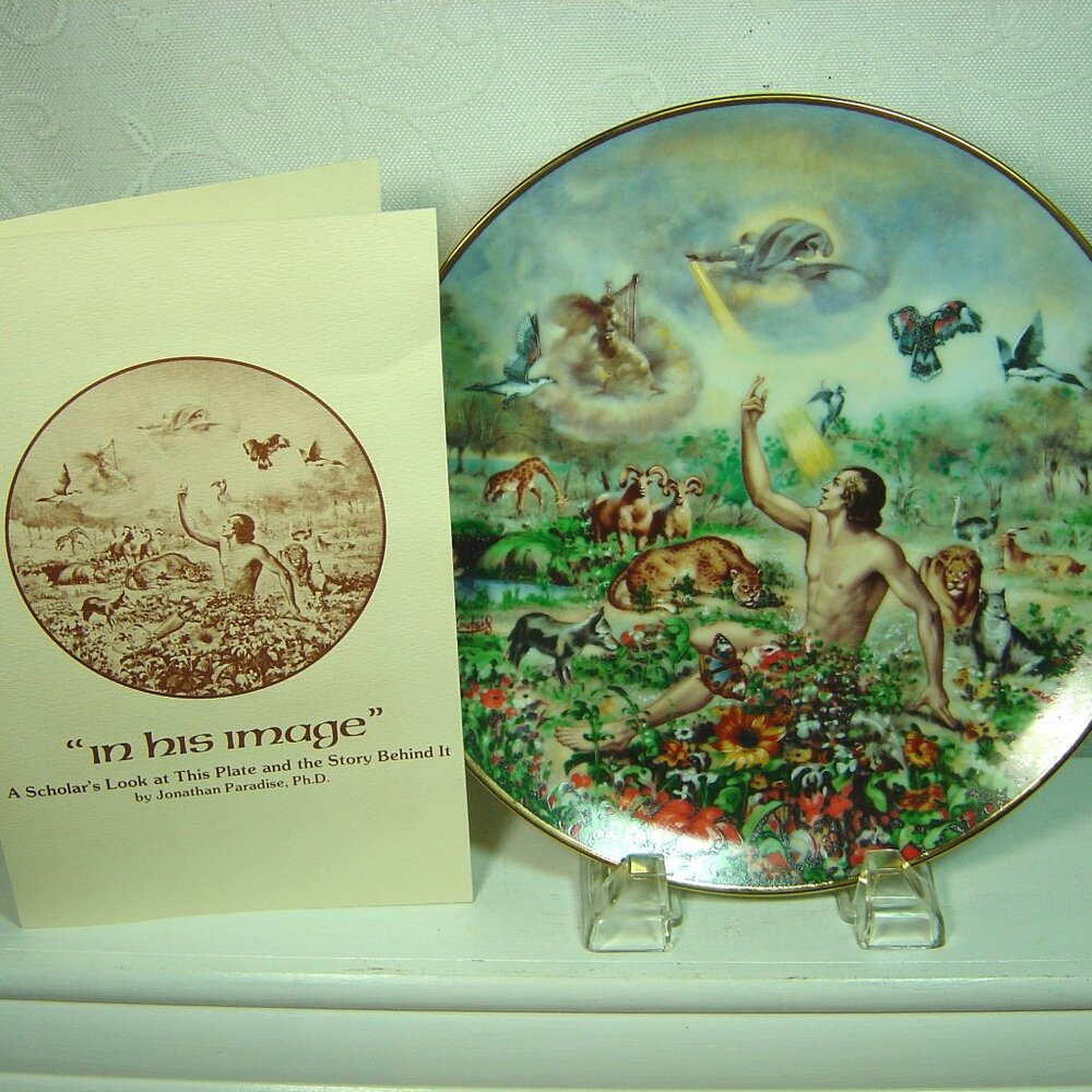 Vintage Yiannis Koutisis-Creation plate In His Image-No. 2 in series-1977